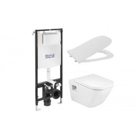 A89006002E Active One + A34647F000 Gap + A801472003 - Комплект Структура за Вграждане и Окачена Тоалетна Чиния